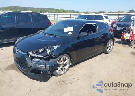 2017 Hyundai Veloster Value Edition из США, поврежденный, VIN KMHTC6AD3HU322852